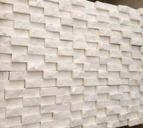 crystal white quartzite mosaic size
