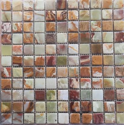 multi green onyx mosaic