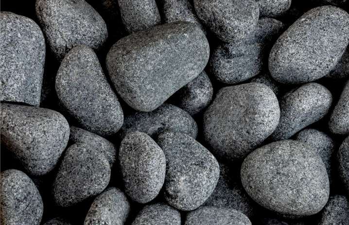 olivine diabase stone rounded